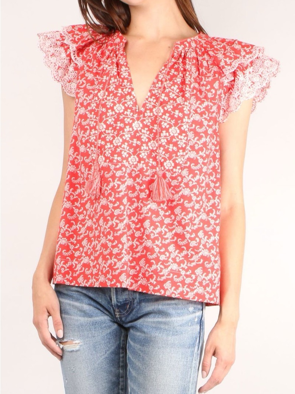 Ulla Johnson Elm Top Poppy Floral Top